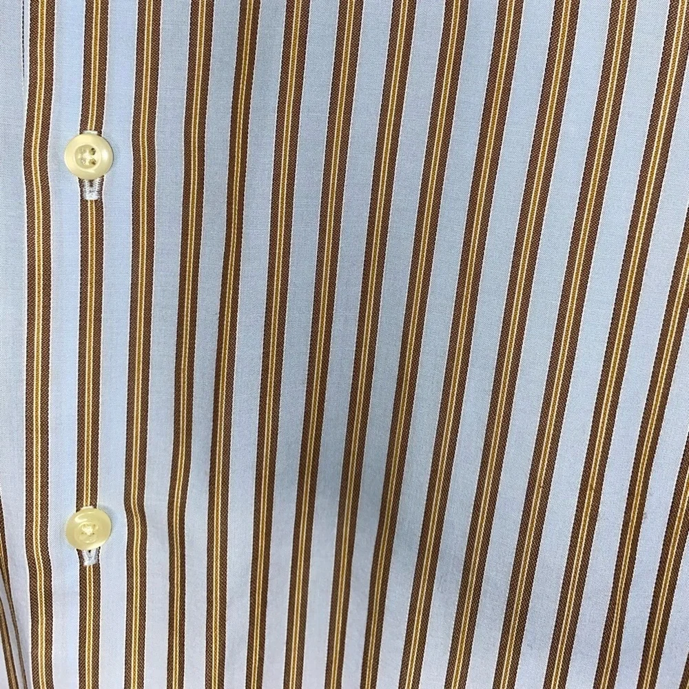 SET OF 2 Banana Republic Men's Pinstriped Long Sleeve Button Down Shirts